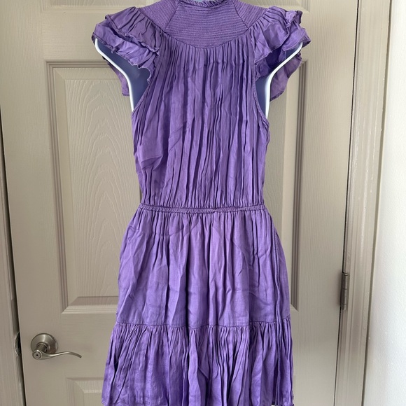 Elegant Purple Women's Dress - Picture 2 of 2